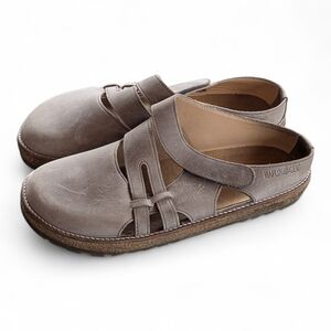 Halfinger German Dutch Thea Lagenlook Nubuck Leather Slip Ons Women's Sz 9 - 9.5